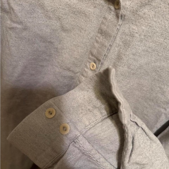 Eileen Fisher Casual Grey Organic cotton Button Down Shirt - Picture 3 of 7